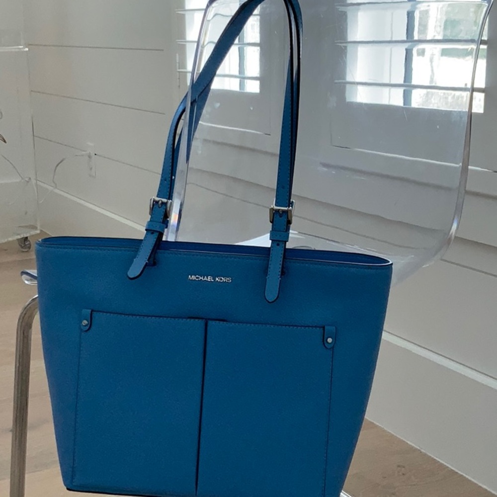 Michael Kors Blue Tote Bag
